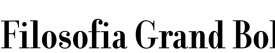 Filosofia Grand Bold Bold Yazı tipi ücretsiz indir