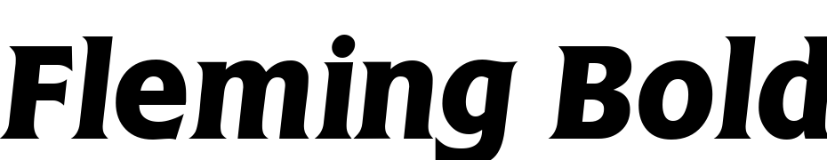 Fleming Bold Italic Font Download Free