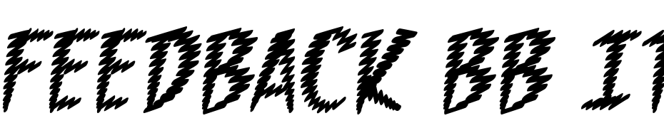 Feedback BB Italic Font Download Free