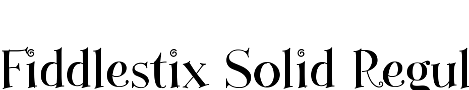 Fiddlestix Solid Regular Font Download Free