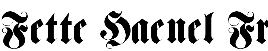 Fette Haenel Fraktur Font Download Free