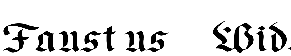 Faustus Wide Font Download Free