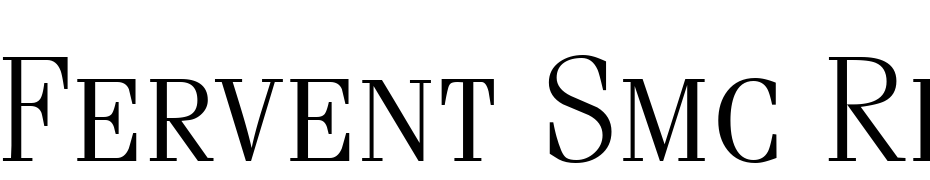 Fervent Smc Regular Font Download Free