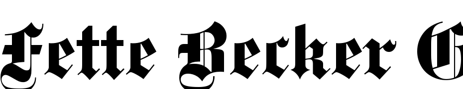 Fette_Becker_Gotisch Font Download Free