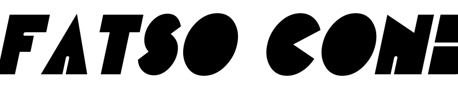 Fatso Condensed Italic Font Download Free