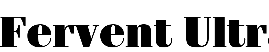 Fervent Ultra Regular Font Download Free