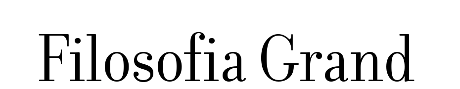 Filosofia Grand Font Download Free