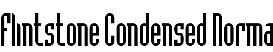 Flintstone Condensed Normal Font Download Free