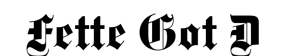 Fette Got D Font Download Free