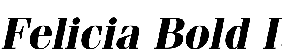Felicia Bold Italic Font Download Free