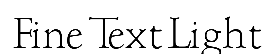 Fine Text Light Font Download Free