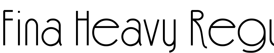 Fina Heavy Regular Scarica Caratteri Gratis