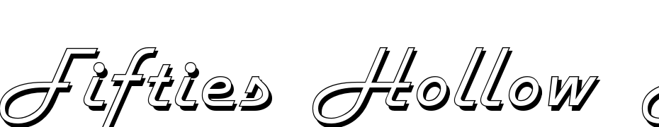 Fifties Hollow Regular Font Download Free