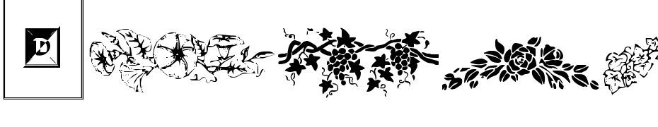 Floral Garnish cкачати шрифт безкоштовно