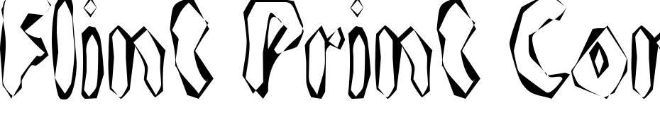 Flint Print Condensed Font Download Free