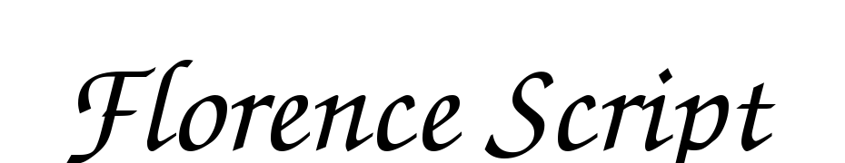 Florence Script Font Download Free