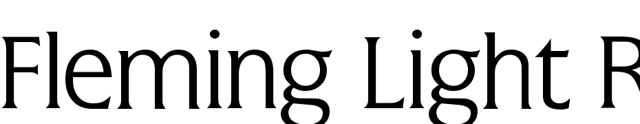 Fleming Light Regular Font Download Free