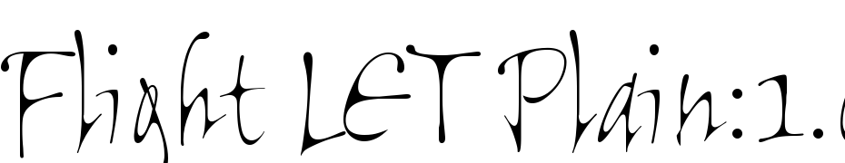 Flight LET Plain:1.0 Font Download Free