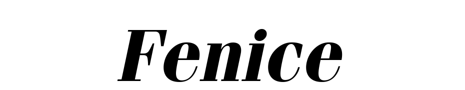 Fenice Bold Oblique Font Download Free
