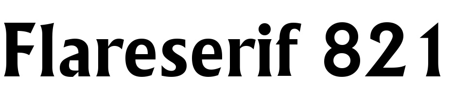 Flareserif 821 Bold BT Font Download Free