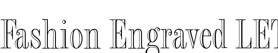 Fashion Engraved LET Plain:1.0 cкачати шрифт безкоштовно