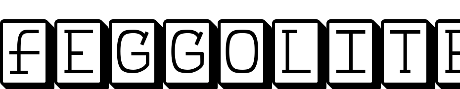 Feggolite Keyed Font Download Free