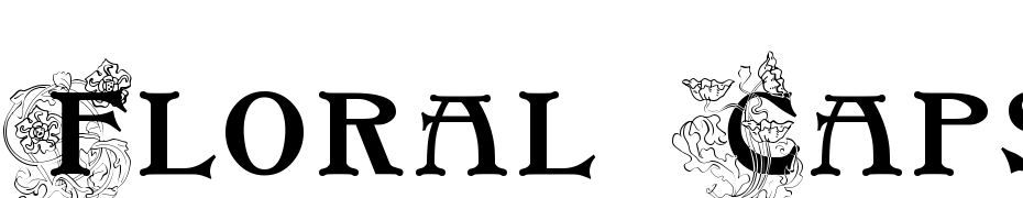 Floral Caps Nouveau Font Download Free