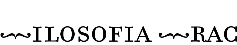 Filosofia Fractions Regular Font Download Free
