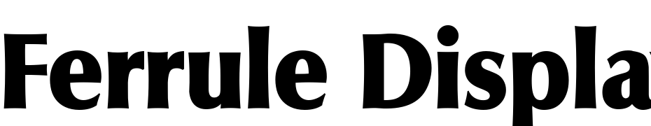 Ferrule Display SSi Font Download Free