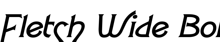 Fletch Wide Bold Italic Font Download Free