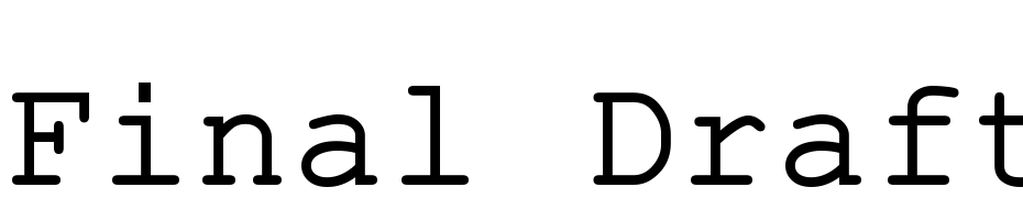Final Draft Heavy Font Download Free
