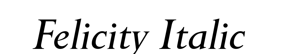 Felicity Italic Font Download Free