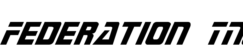 Federation TNG Title Font Download Free