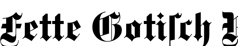 Fette Gotisch Regular Font Download Free