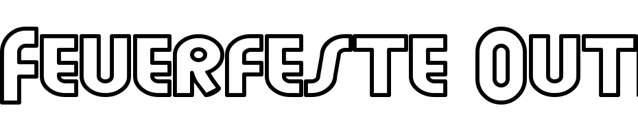 Feuerfeste Outline Normal Font Download Free