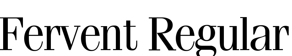 Fervent Regular Font Download Free