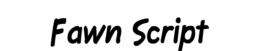 Fawn Script Scarica Caratteri Gratis