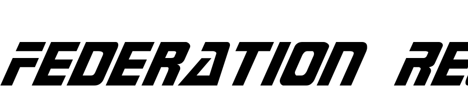 Federation Regular Font Download Free