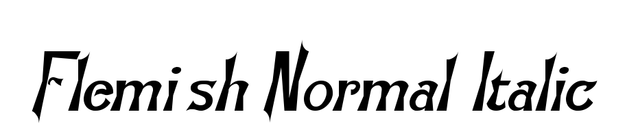 Flemish Normal Italic Font Download Free