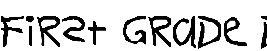 First Grade Display Caps SSK Font Download Free