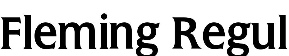 Fleming Regular Scarica Caratteri Gratis