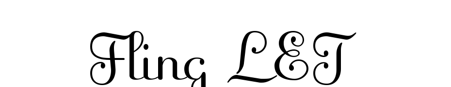 Fling LET Font Download Free