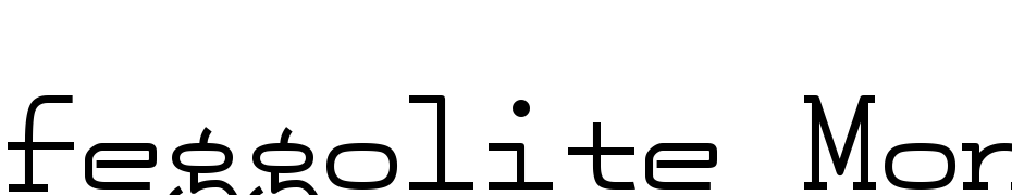 Feggolite Mono Bold Font Download Free