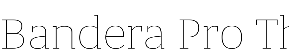 Bandera Pro Thin Font Download Free