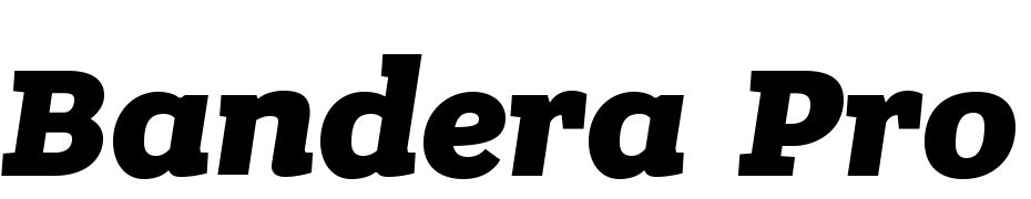 Bandera Pro Heavy Italic Font Download Free