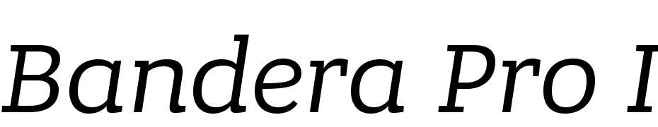 Bandera Pro Italic Font Download Free