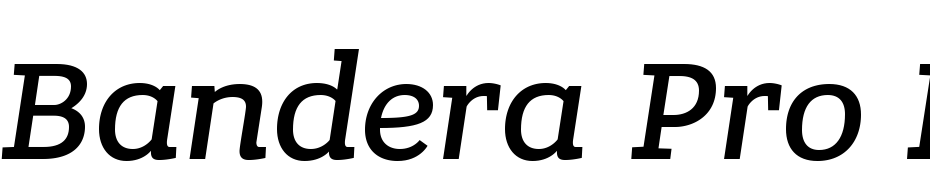 Bandera Pro Medium Italic Yazı tipi ücretsiz indir