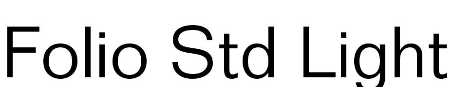 Folio Std Light Font Download Free