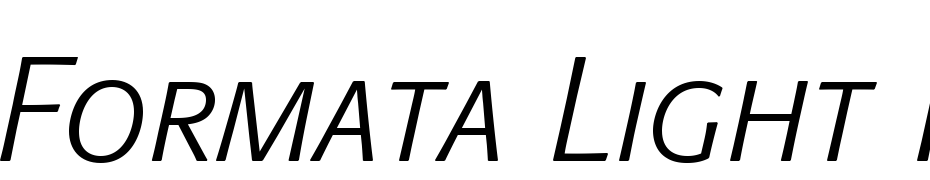 Formata Light Italic SC Font Download Free