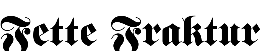Fette Fraktur LT Std Font Download Free